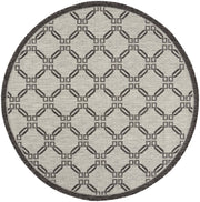 Country Side CTR02 Ivory Charcoal Rug - Round