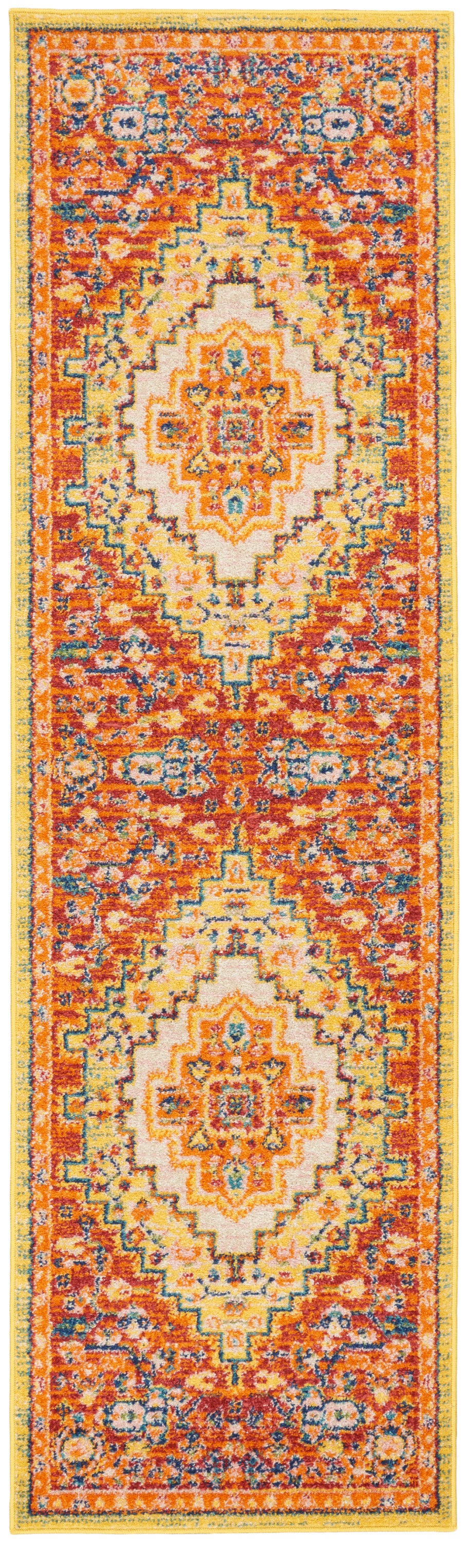 Allur ALR04 Red Multicolor Rug - Runner