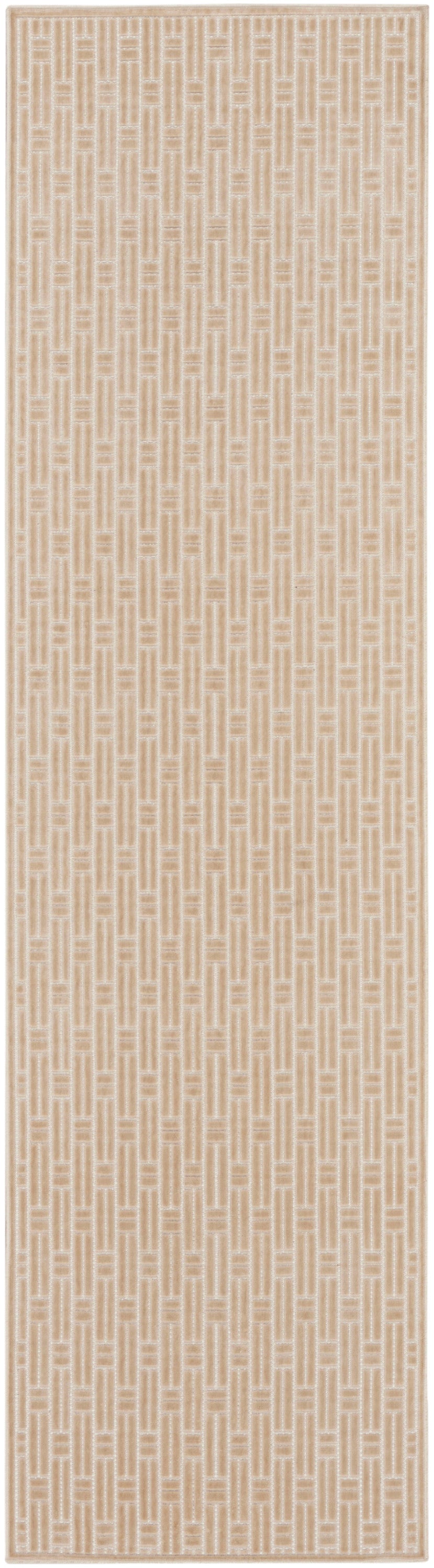 Washable Charm WCH02 Beige Ivory Rug - Runner