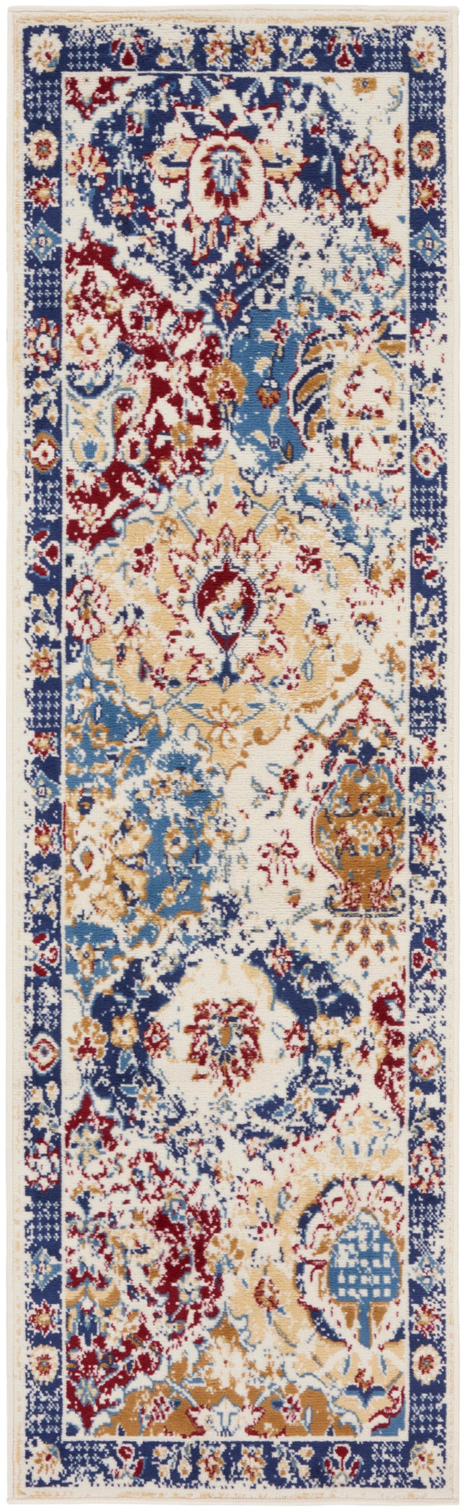 Grafix GRF31 Blue Multicolor Rug - Runner