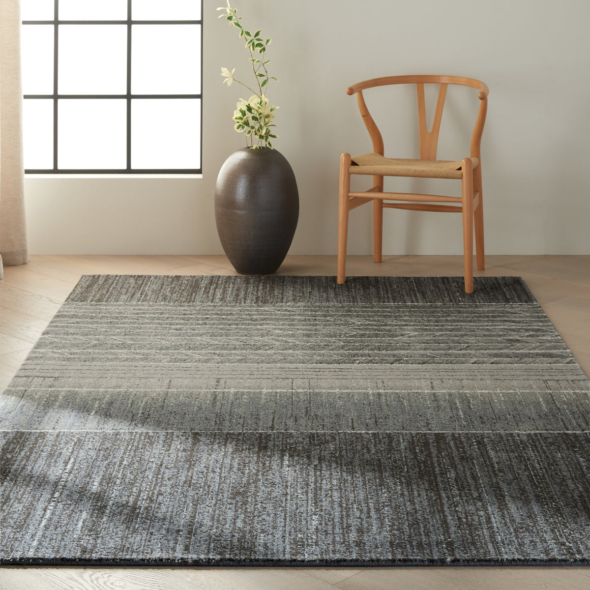 Gradient GDT04 Basalt Rug - room scene