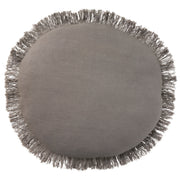 Sofia RC993 Charcoal 20" x 20"round Throw Pillows