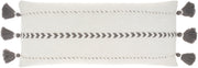 Lifestyle SH037 Grey 12" x 30" Throw Pillows