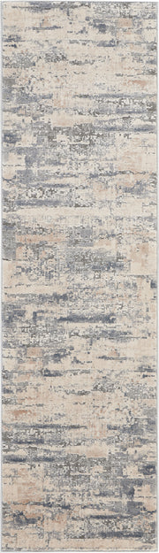 Rustic Textures RUS04 Beige Grey Rug - Runner