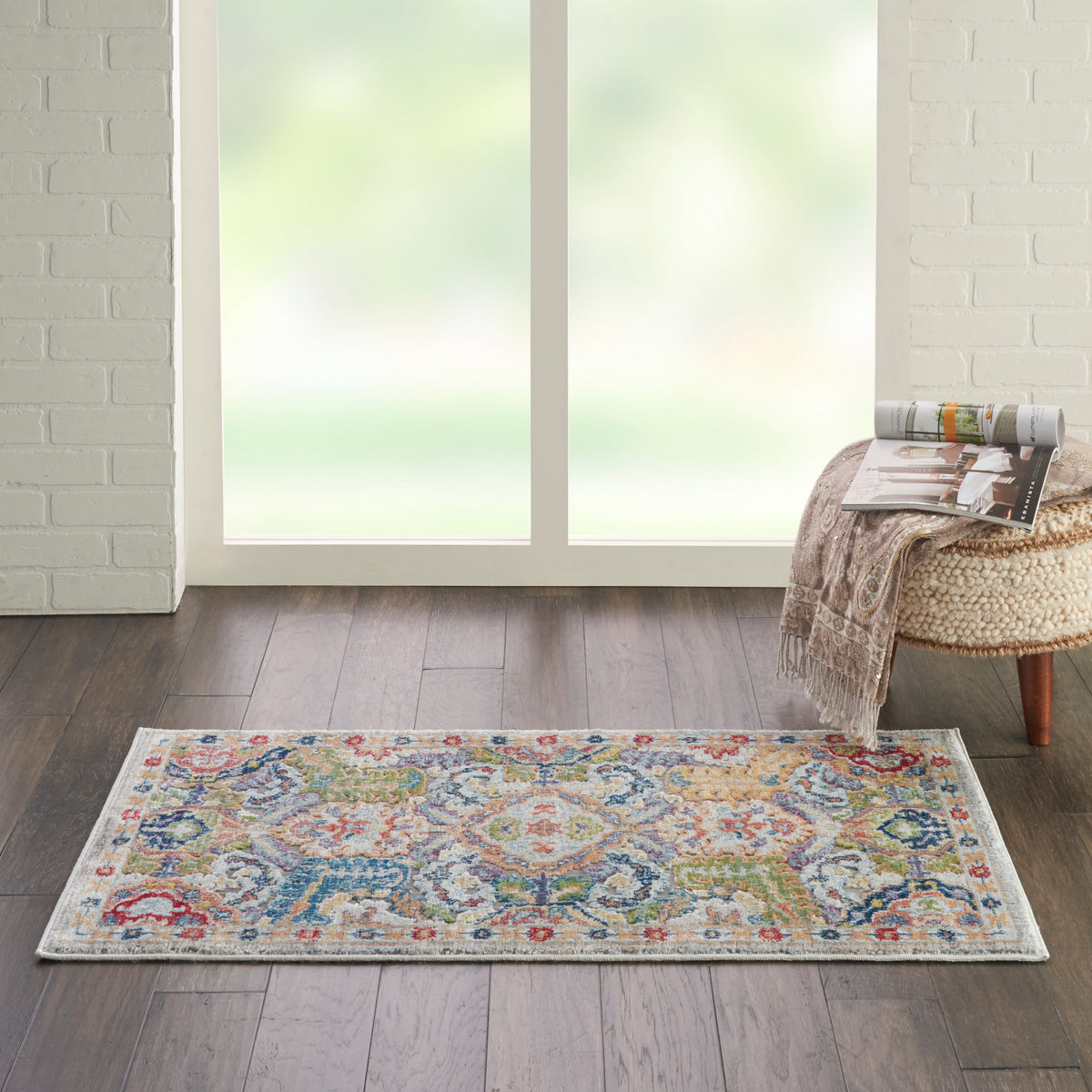 Ankara Global ANR12 Grey Multicolor Rug - room scene