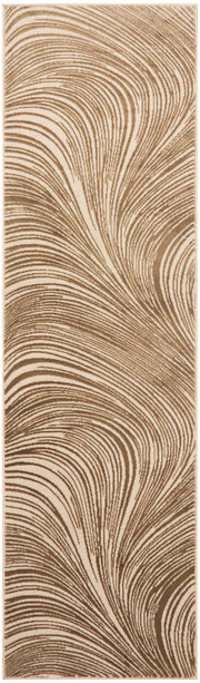 Central Park West CEP02 Beige Brown Rug - Runner