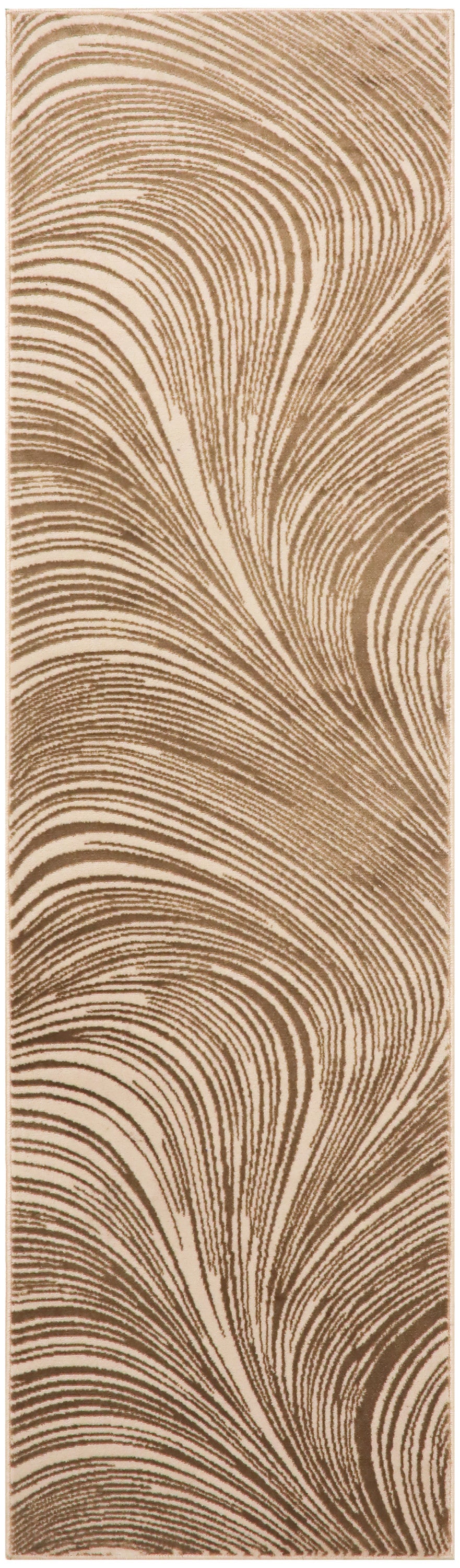 Central Park West CEP02 Beige Brown Rug - Runner