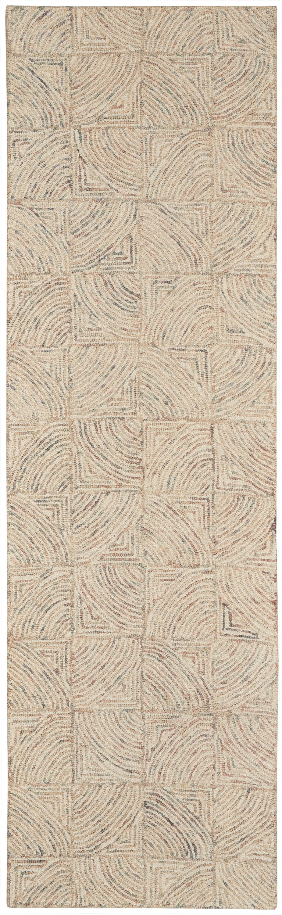 Interlock ITL05 Ivory Multicolor Rug - Runner