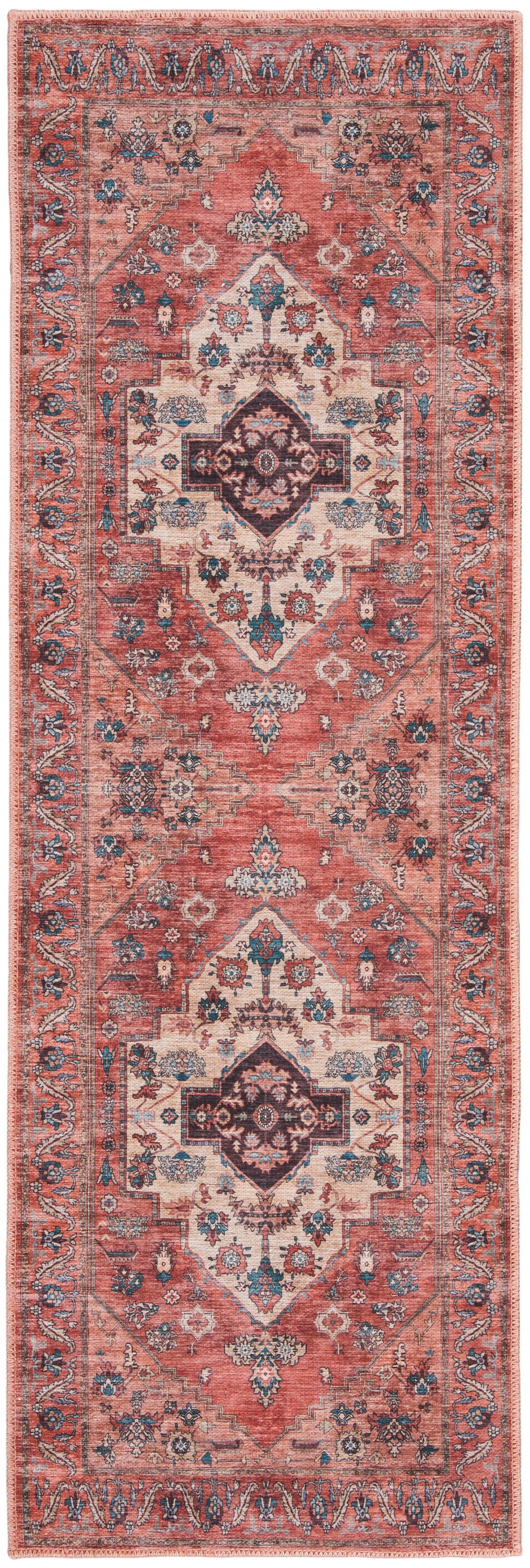 Grand Washables GRW03 Rust Multicolor Rug - Runner