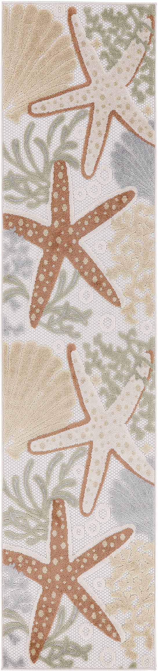Aloha ALH24 Ivory Multicolor Rug - Runner
