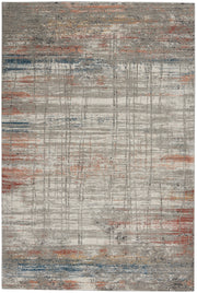 Rustic Textures RUS12 Grey Multicolor Rug - Rectangle