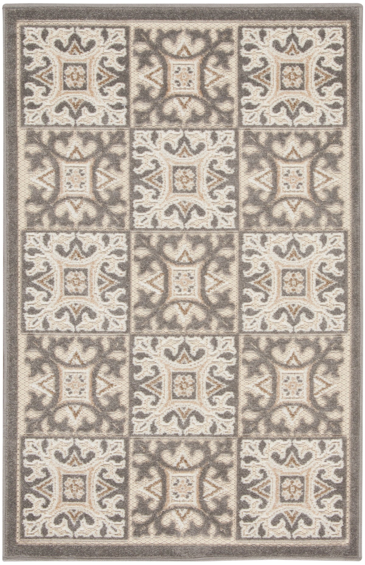 Aloha ALH34 Ivory Grey Rug - Rectangle