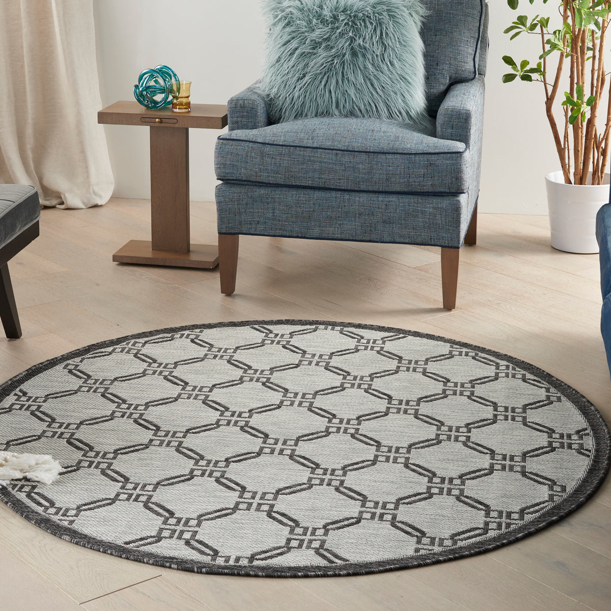 Country Side CTR02 Ivory Charcoal Rug - room scene
