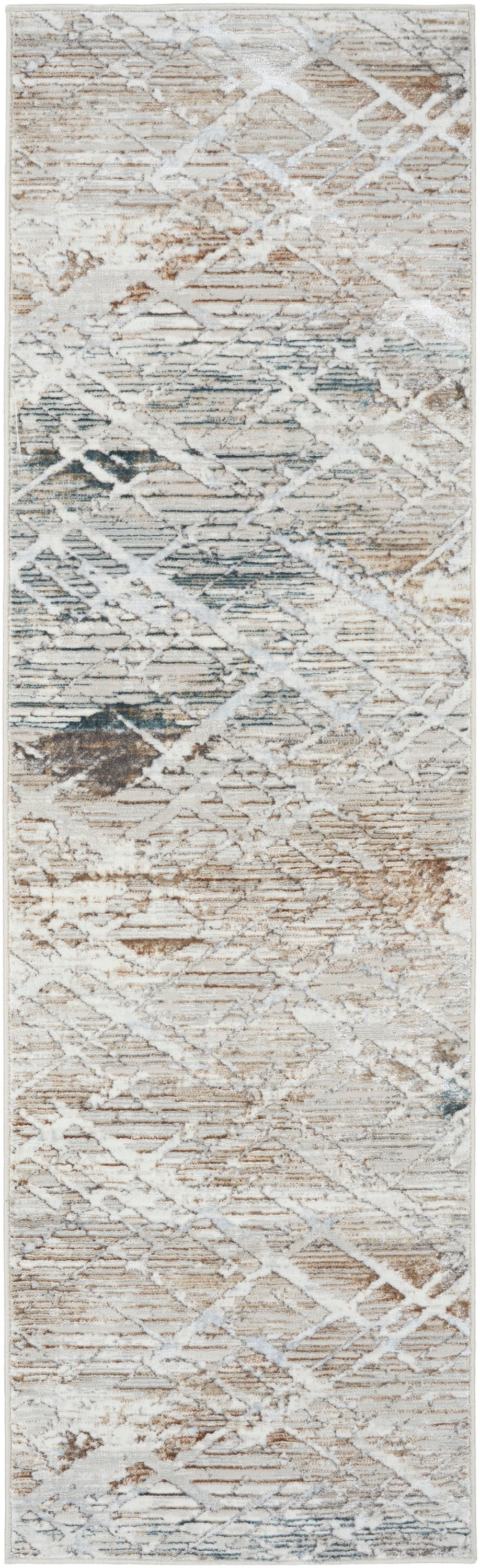 Glitz GLZ11 Grey Multicolor Rug - Runner