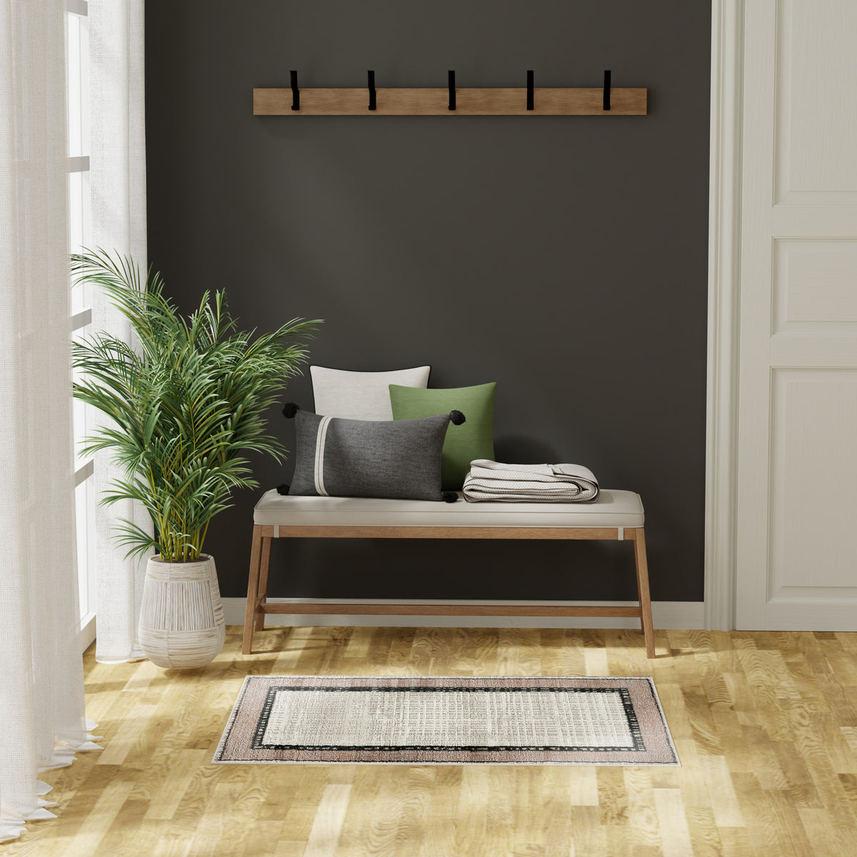 Dekor DEK06 Grey Charcoal Rug - room scene