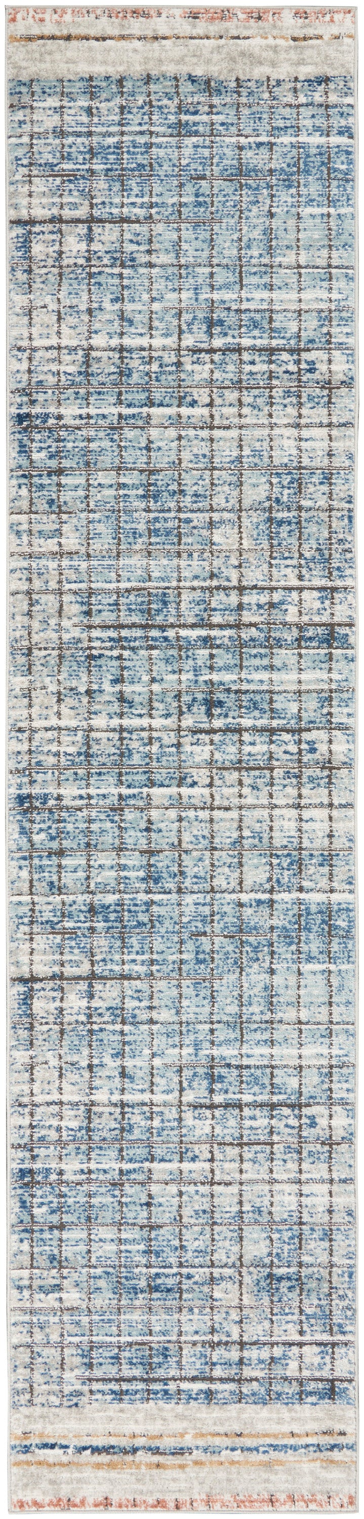 Quarry QUA13 Blue Rug - Runner