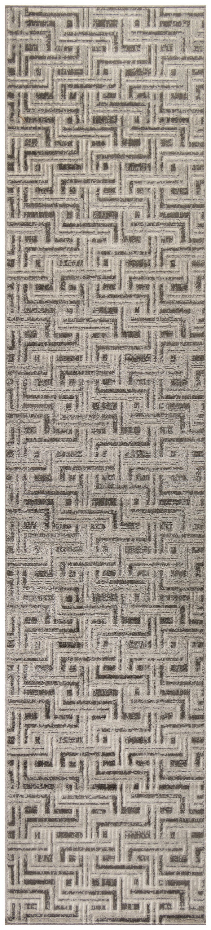 Serenity Home SRH04 Grey Ivory Rug - Runner