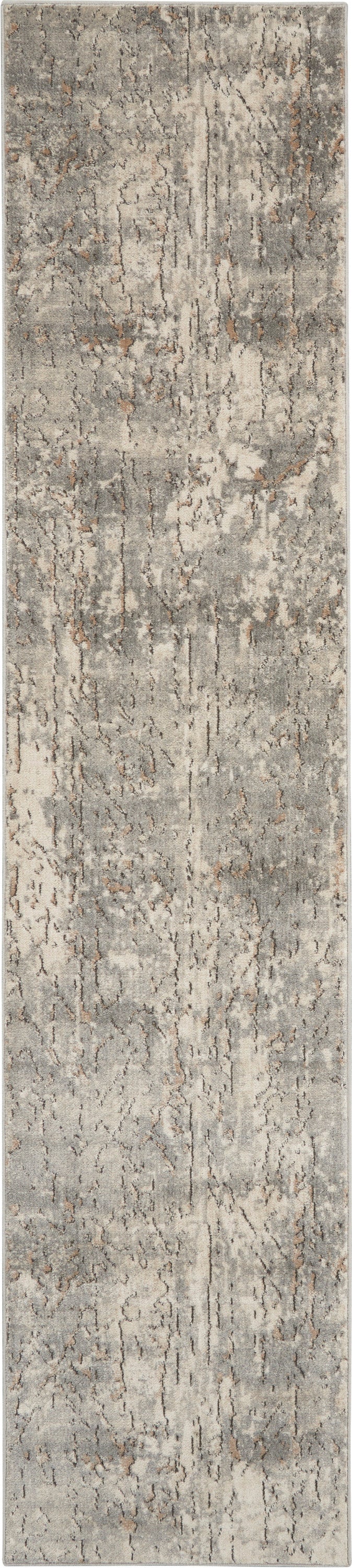 Quarry QUA03 Beige Grey Rug - Runner