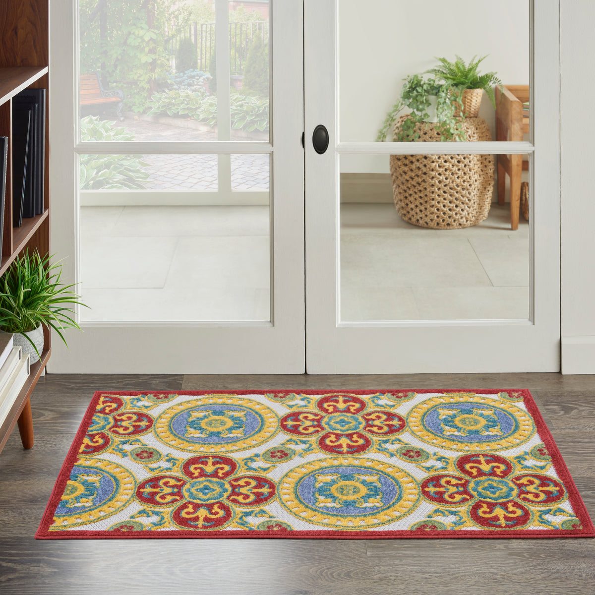 Aloha ALH30 Red Multicolor Rug - room scene