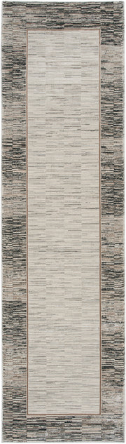 Desire DSR02 Grey Black Rug - Runner