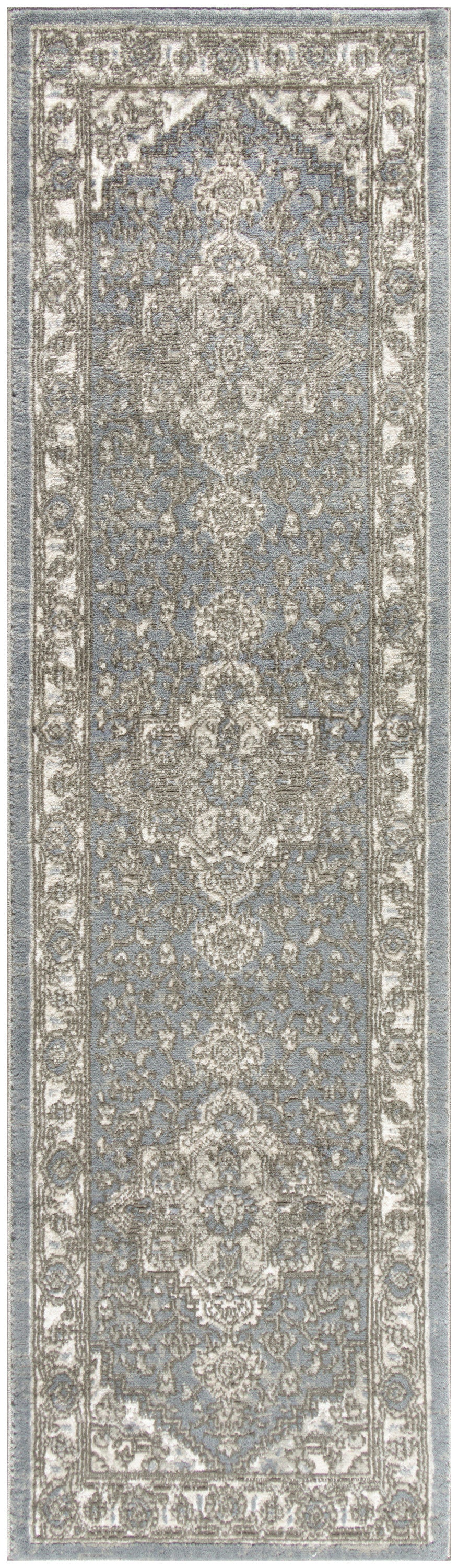 Quarry QUA05 Blue Rug - Runner