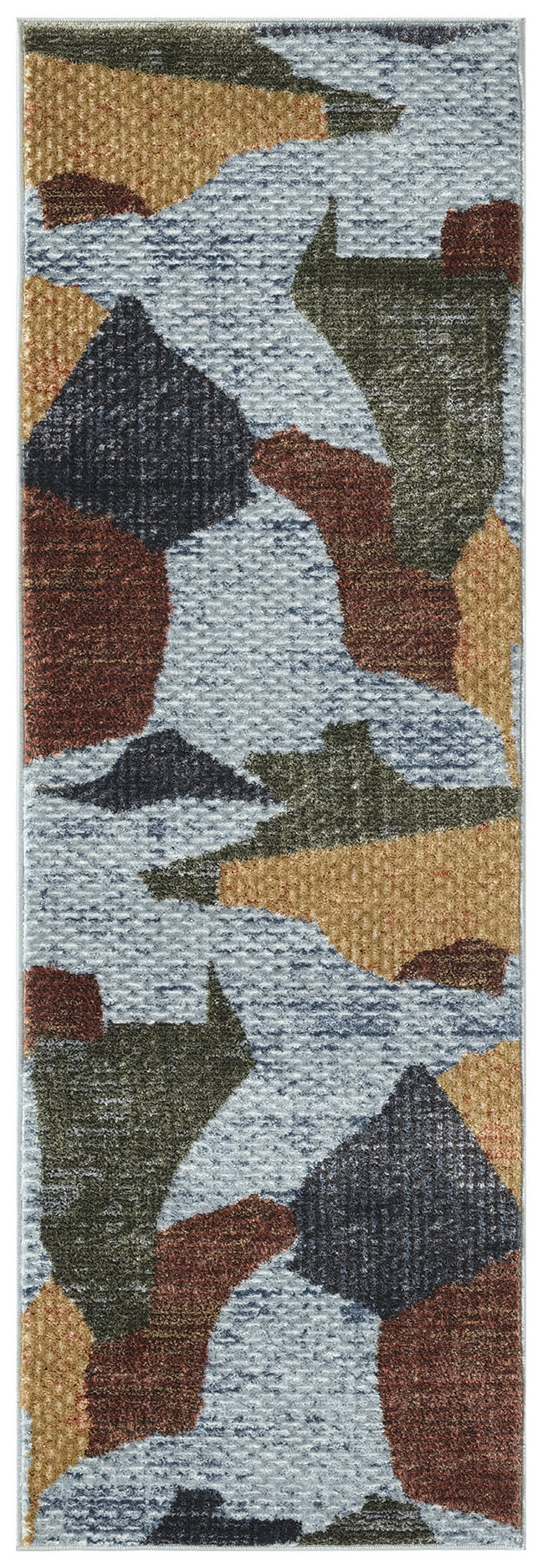Nordic NRC18 Blue Multicolor Rug - Runner