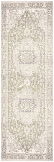 Vintage Washables VWS08 Green Rug - Runner