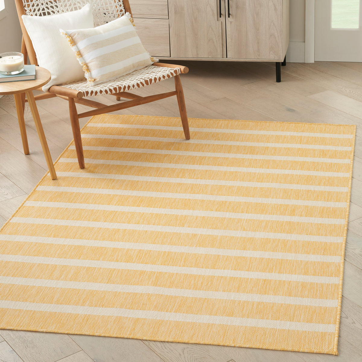 Positano POS03 Yellow Ivory Rug - room scene