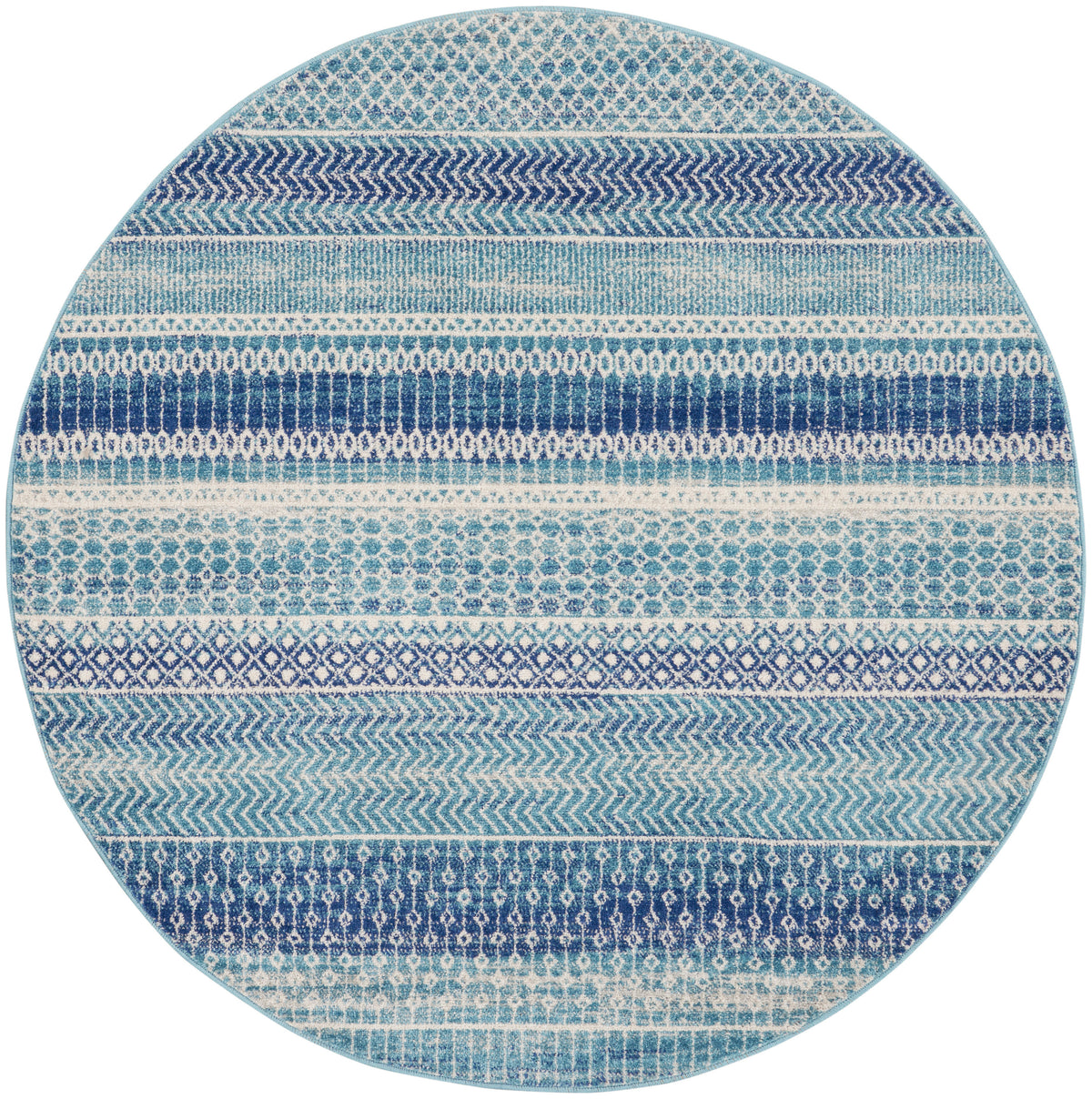 Passion PSN26 Navy Blue Rug - Round
