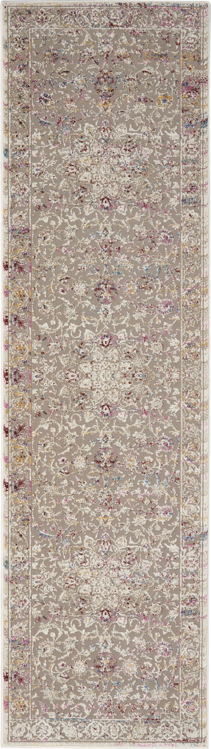 Melody MEL02 Grey Multicolor Rug - Runner