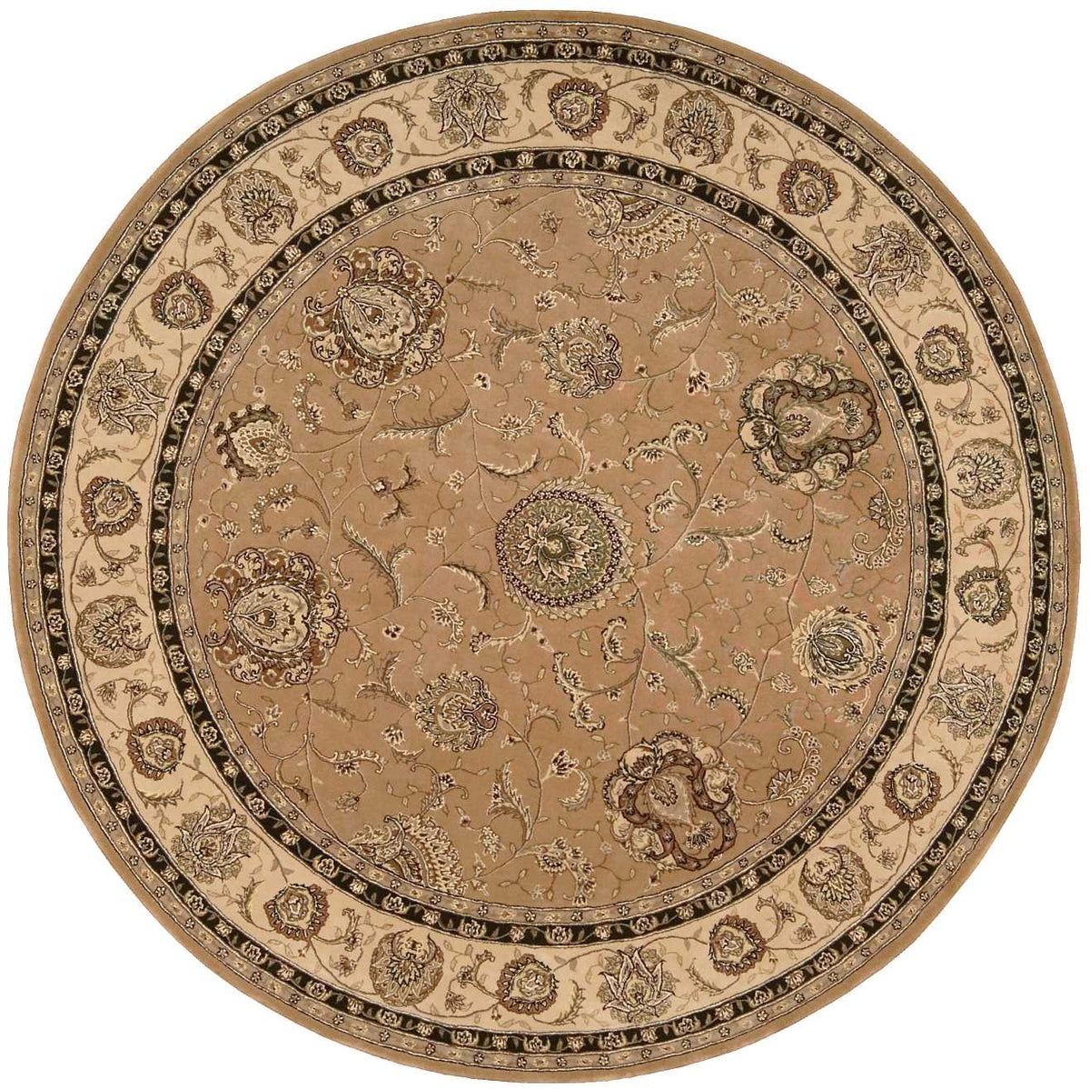 Nourison 2000 2206 Camel Rug - Round