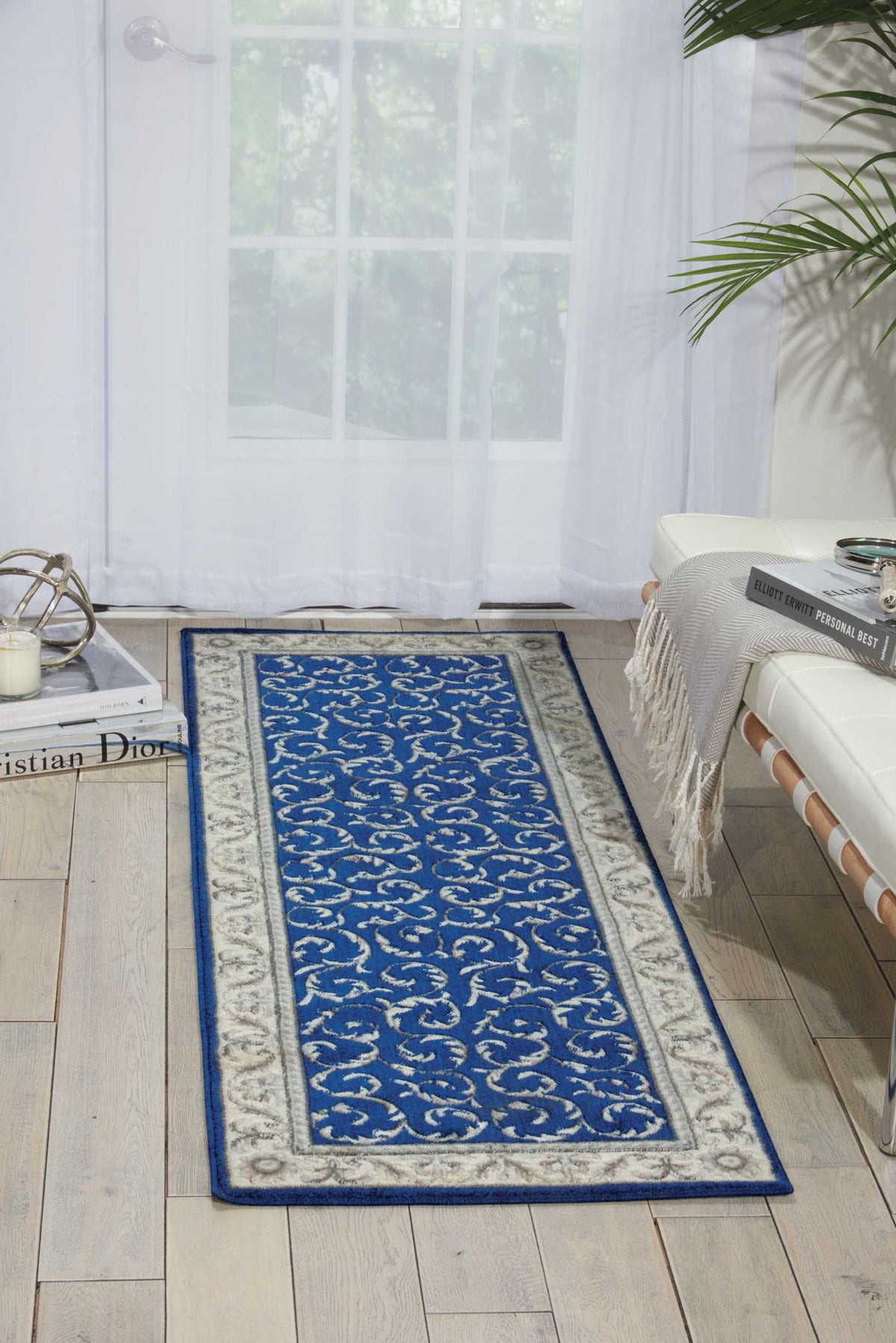 Somerset ST02A Navy Rug - room scene
