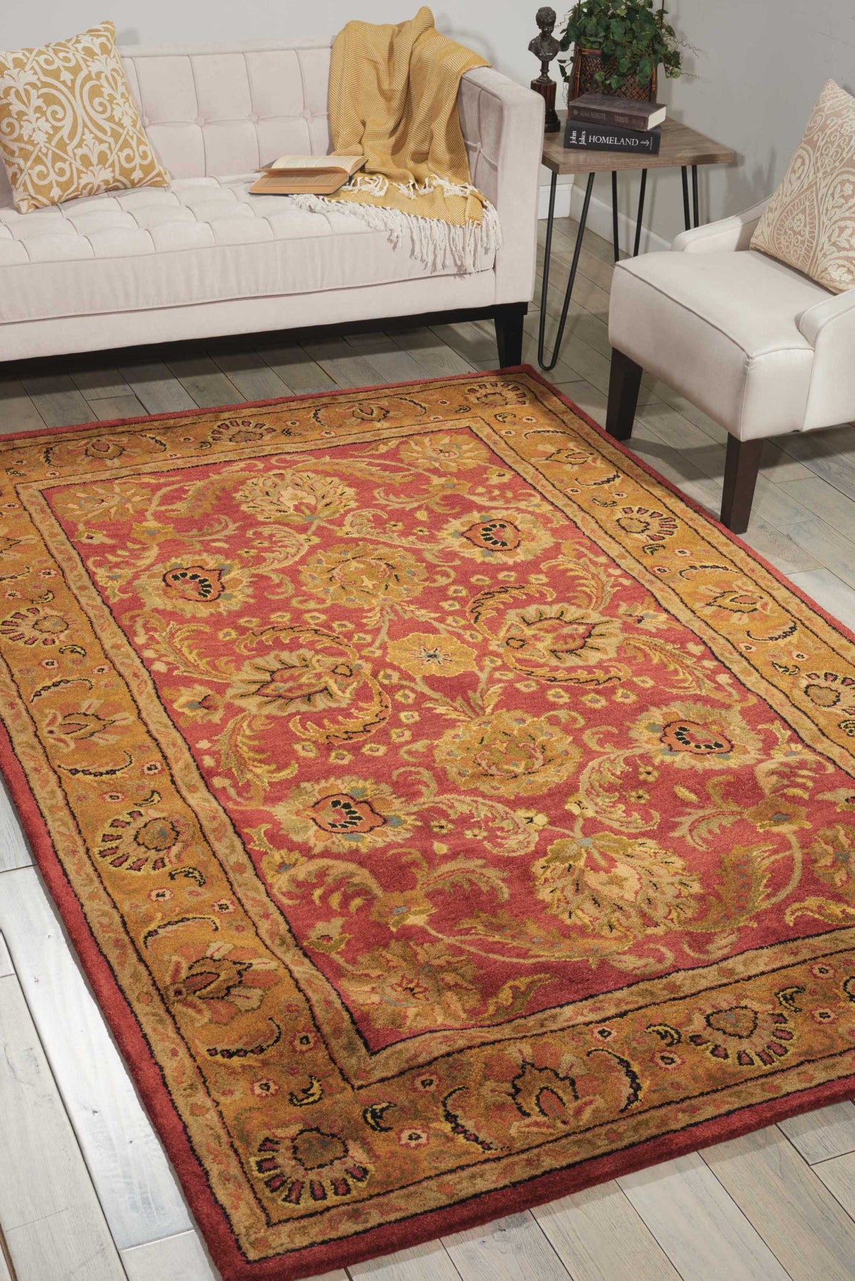 Jaipur JA17 Burgundy Rug - room scene