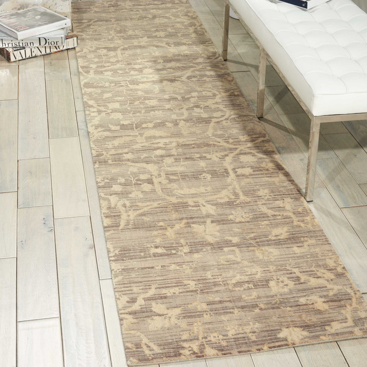 Silk Elements SKE22 Taupe Rug - room scene