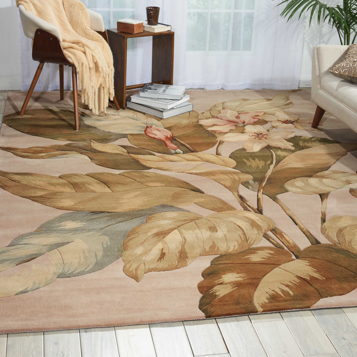 Tropics TS04 Beige Rug - room scene