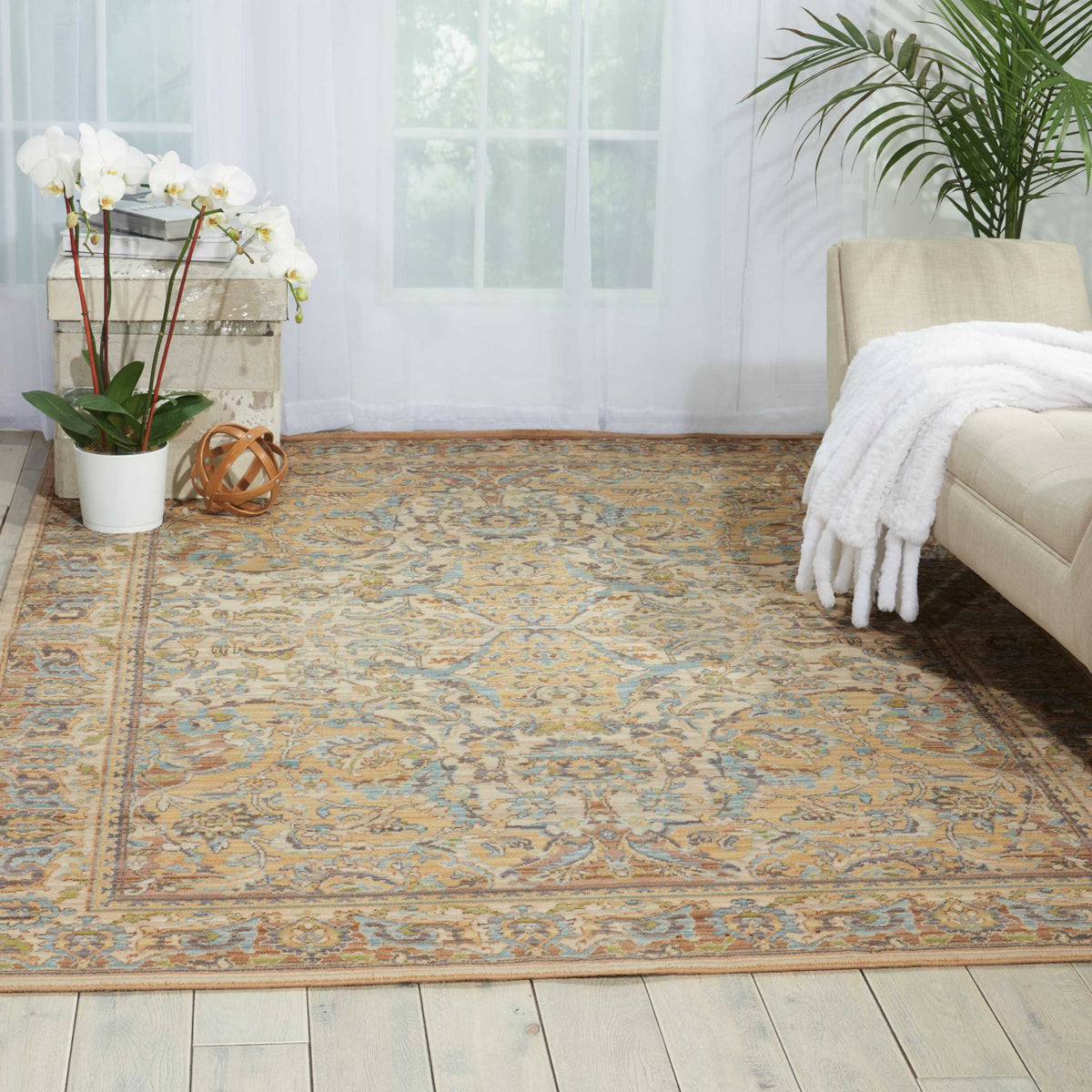 Timeless TML15 Beige Rug - room scene