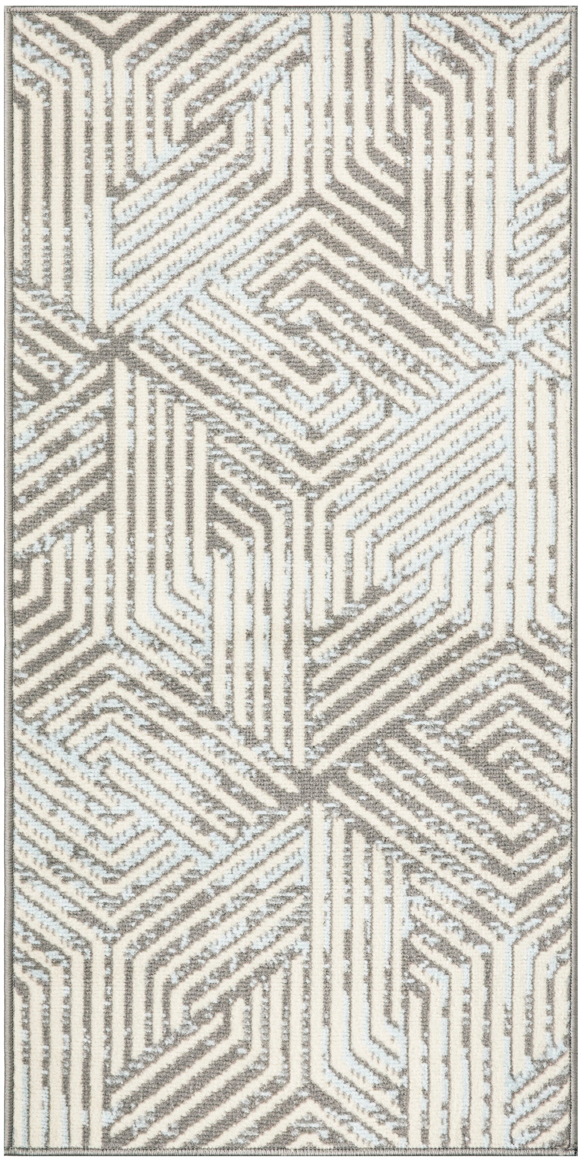 Grafix GRF39 Grey Rug - Rectangle