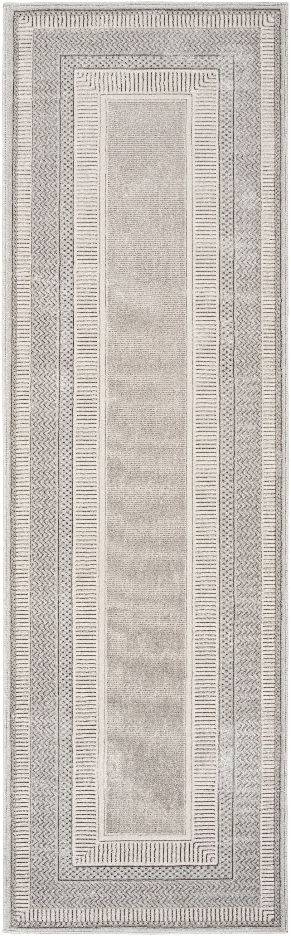 Glitz GLZ07 Silver Rug - Runner