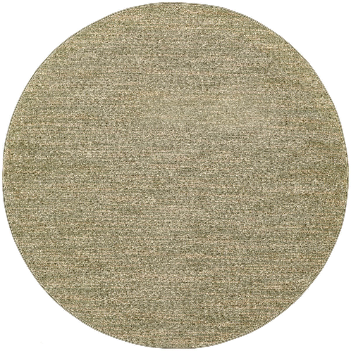 Nourison Essentials NRE01 Green Gold Rug - Round