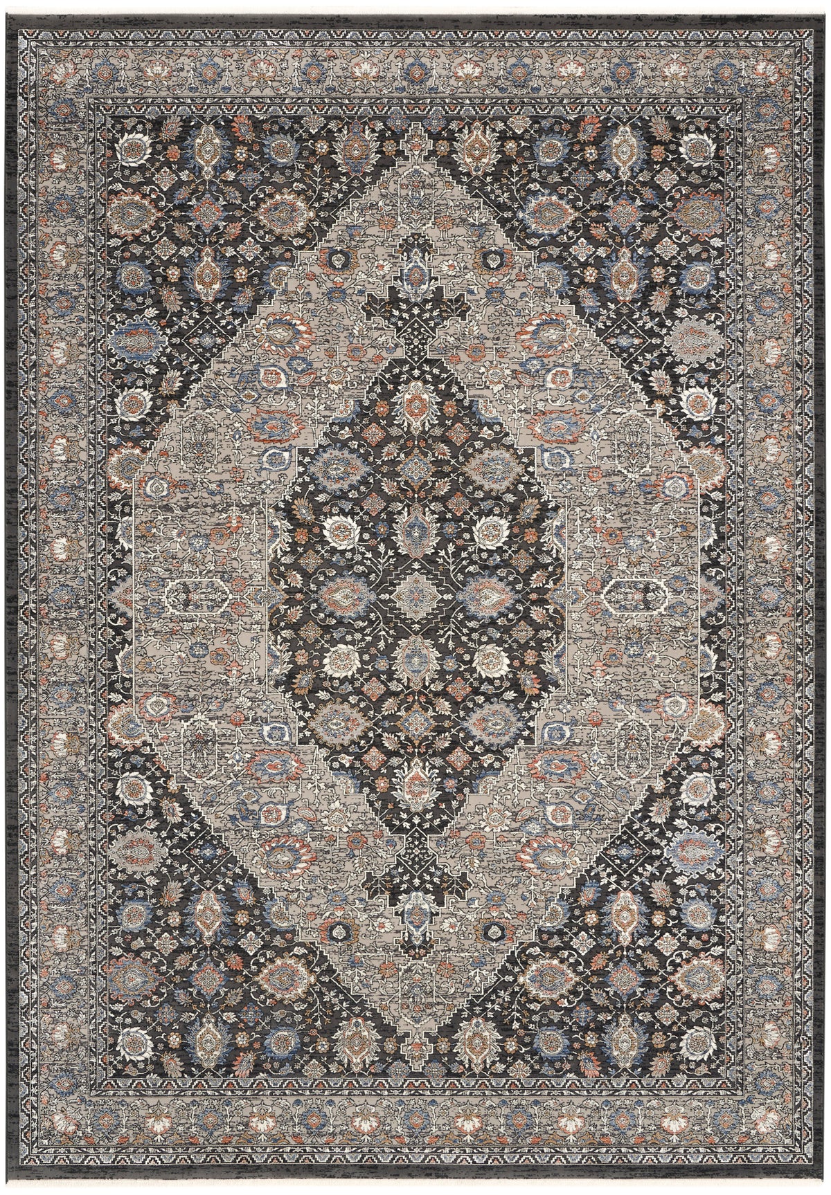 Starry Nights STN11 Grey Blue Rug - Rectangle