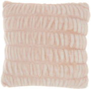 Faux Fur SN101 Blush 20" x 20" Throw Pillows