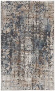 Quarry QUA02 Blue Beige Rug - Rectangle