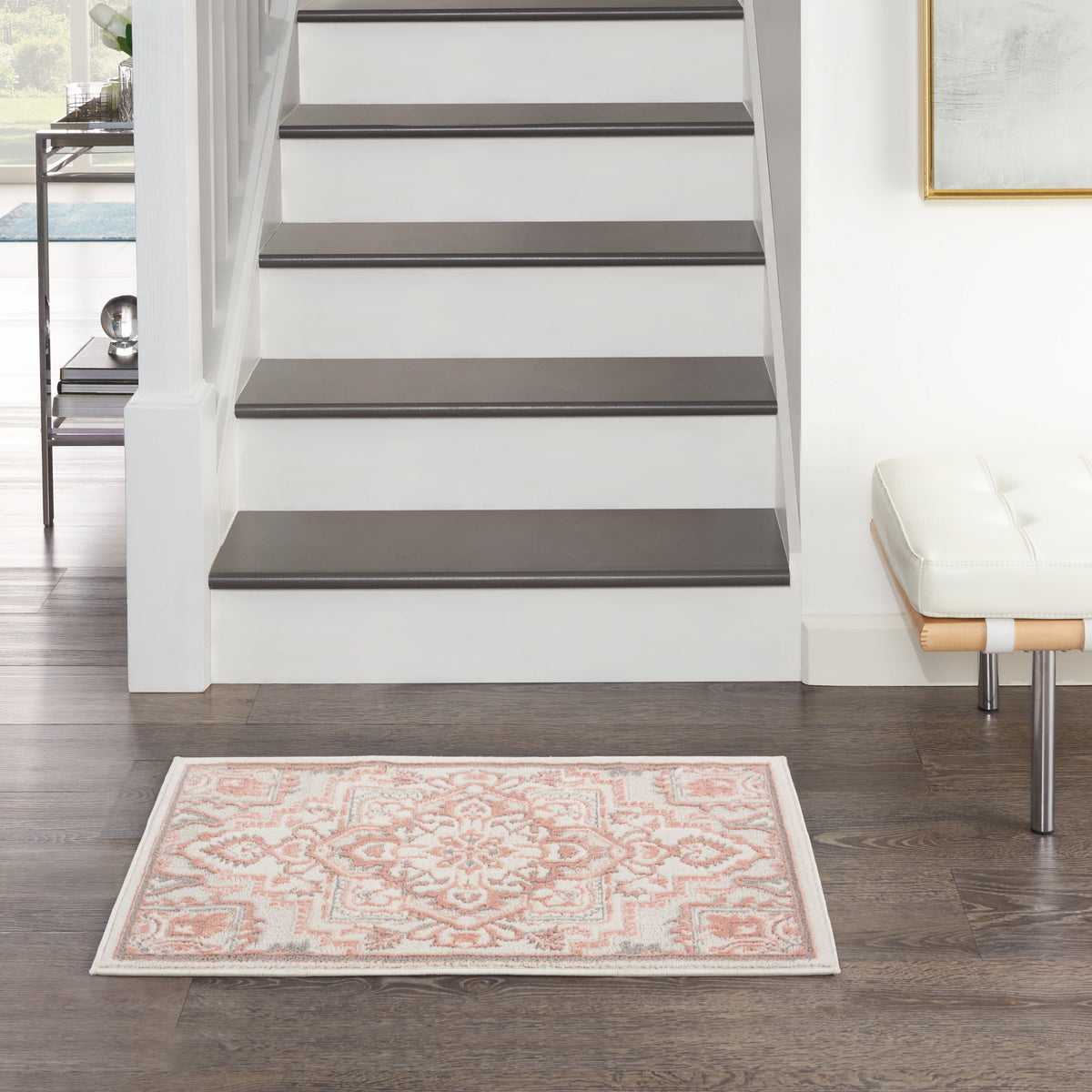 Elation ETN10 Ivory Brick Rug - room scene
