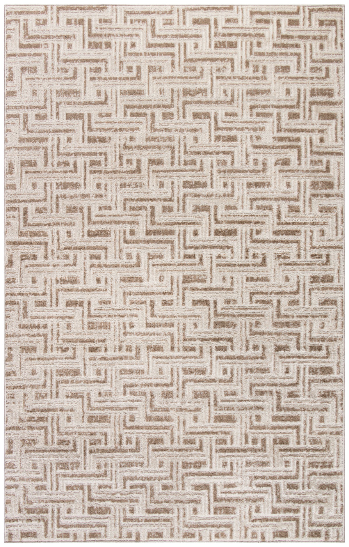 Serenity Home SRH04 Mocha Ivory Rug - Rectangle
