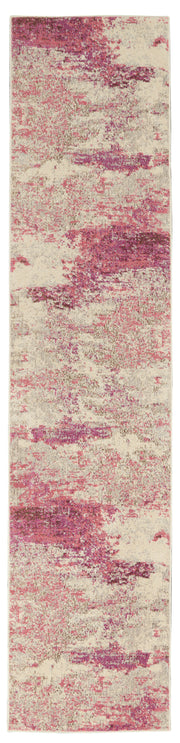 Celestial CES02 Ivory Pink Rug - Runner