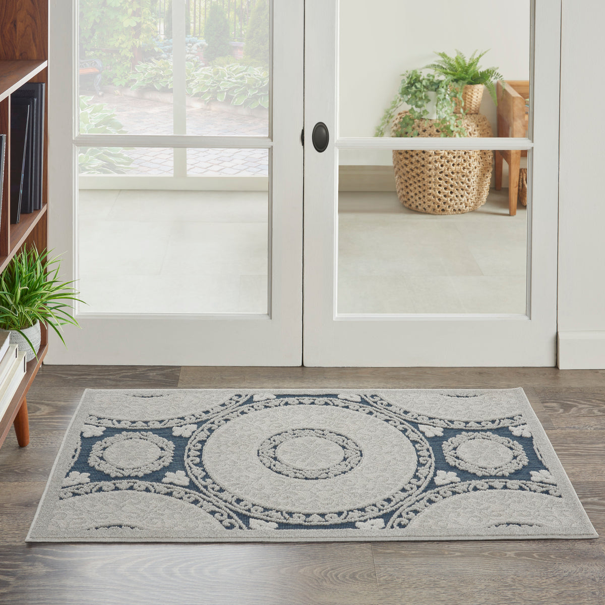 Key Largo KLG03 Blue Rug - room scene