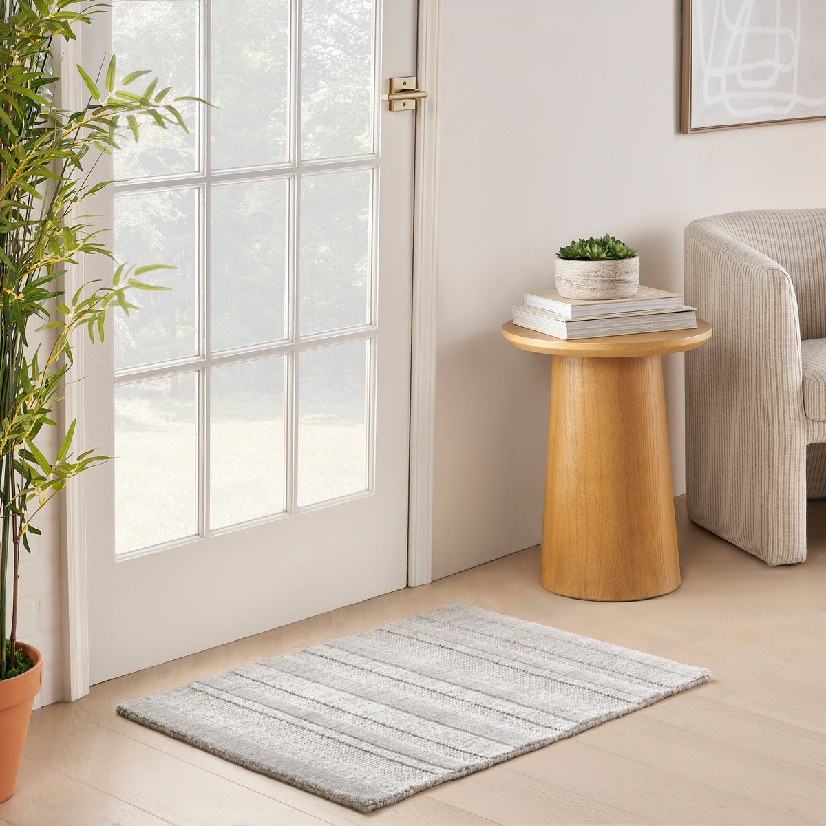 Pure Multi Weave MTW01 Grey Rug - room scene