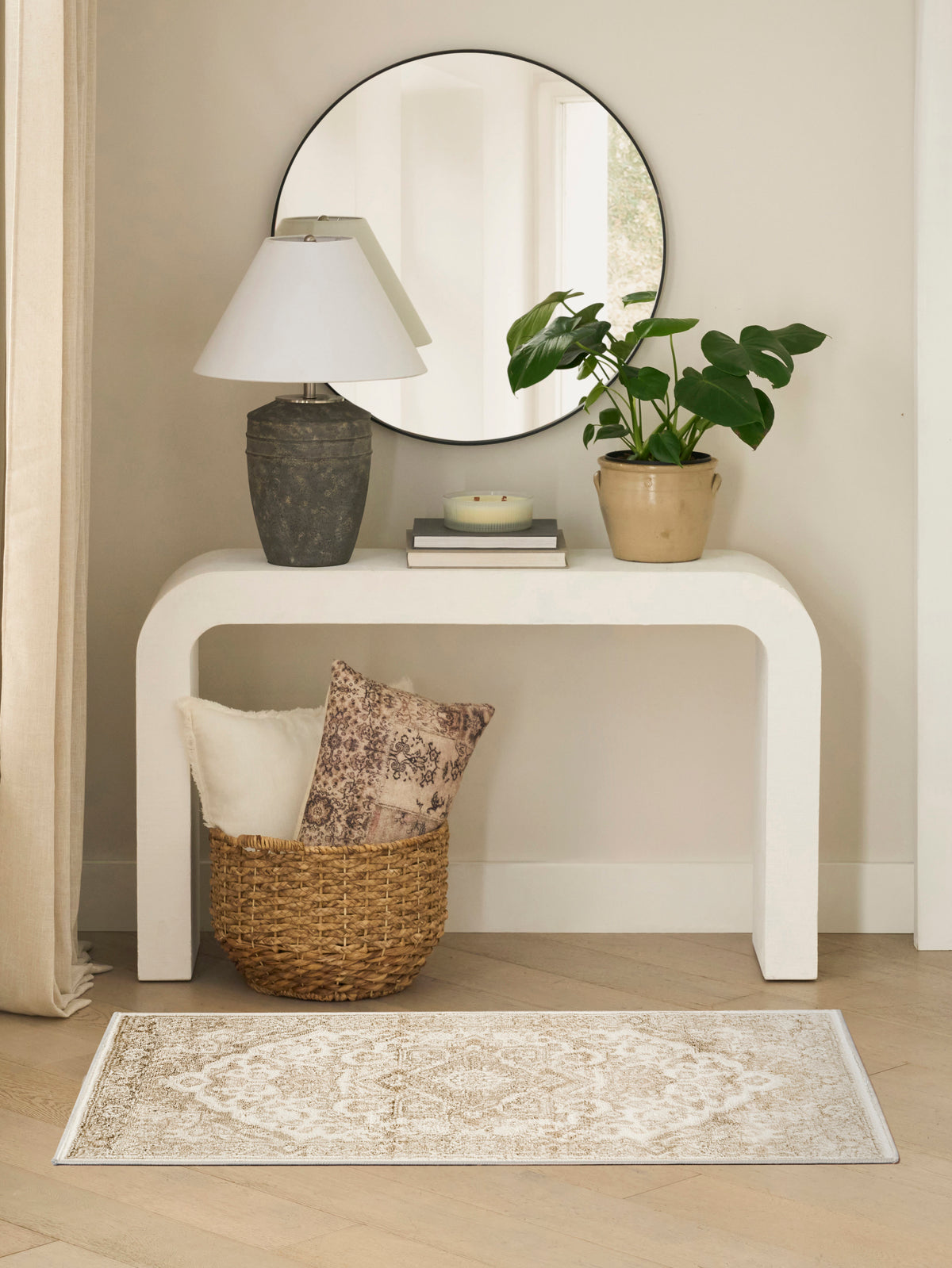 Dekor DEK08 Ivory Taupe Rug - room scene