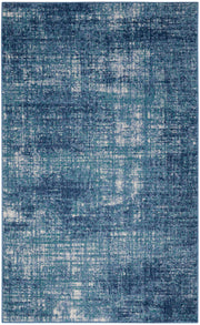 River Flow RFV02 Teal Ivory Blue Rug - Rectangle