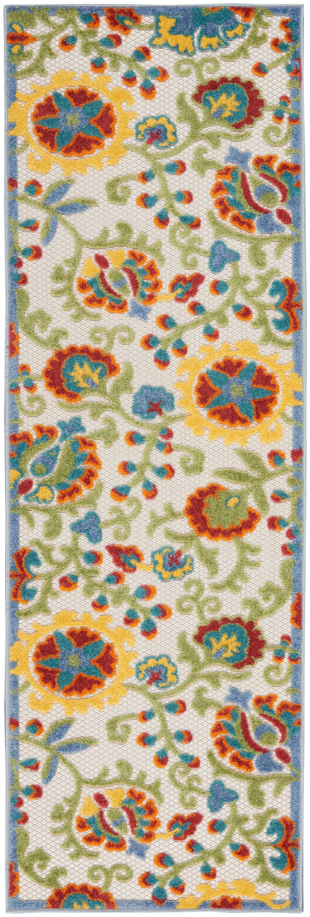 Aloha ALH17 Ivory Multicolor Rug - Runner